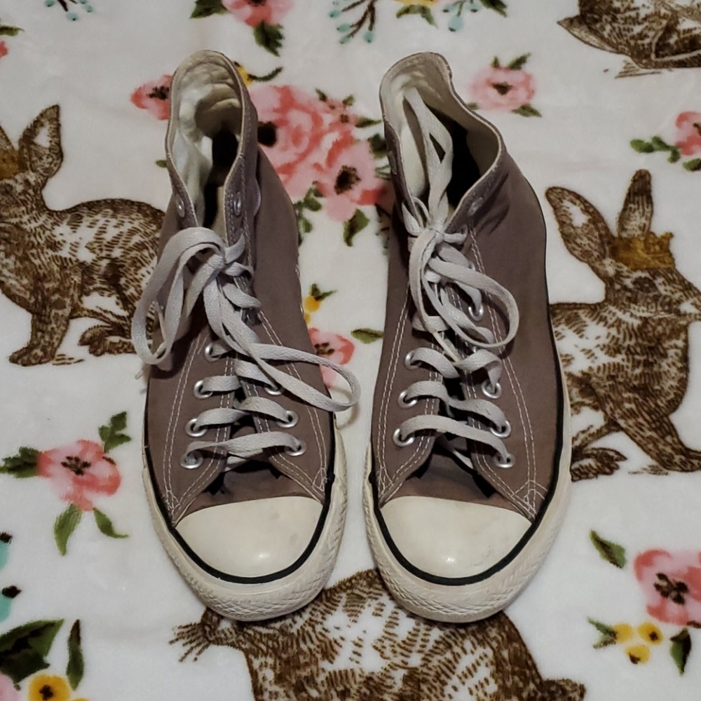 CONVERSE || Gray High Top Shoes
